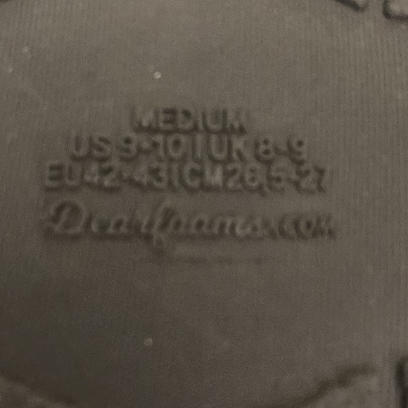 Dearfoam’s Slippers Men’s Size 9-10 - Picture 6 of 7